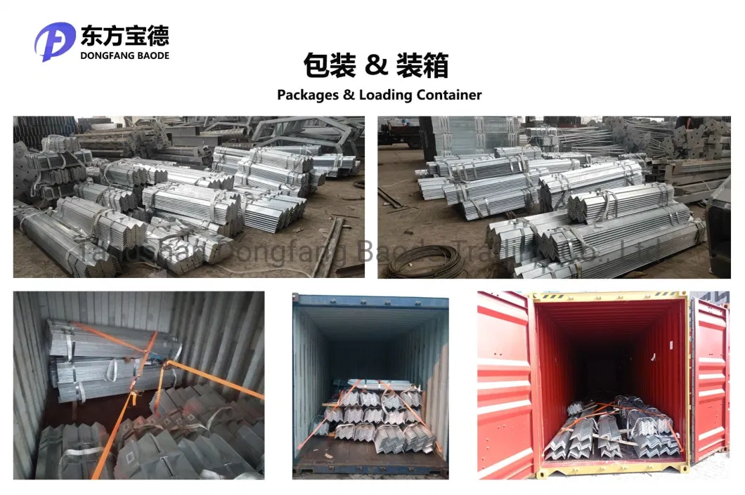 Hot DIP Galvanized Angle Bar Main Material for Steel Structure of Building